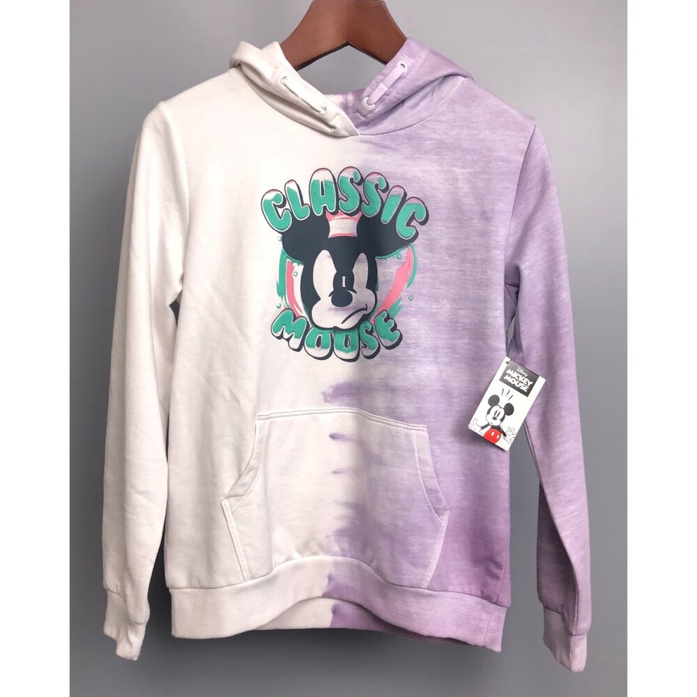 BNWT Classic angry Mickey Mouse Tie-Dyed Hoodie Youth XL (14-16)